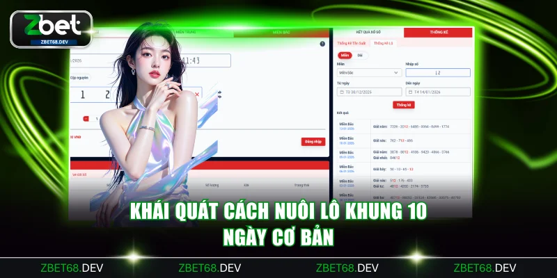 Khái quát cách nuôi lô khung 10 ngày cơ bản